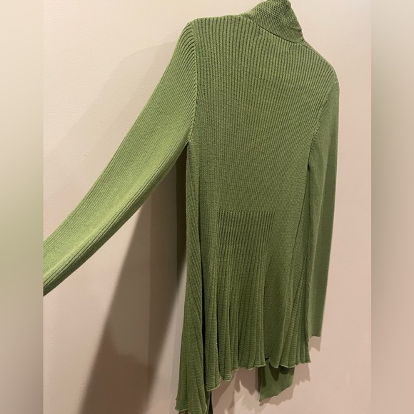 Max Studio Ribbed Cardigan - NWT - Medium - Green - Picture 6 of 6